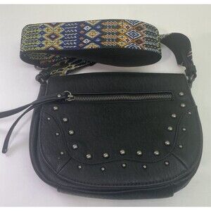 Jessica Simpson Black Leather Studded Purse